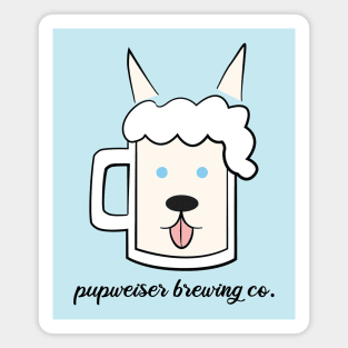 Pupweiser Brewing Co. Siberian Husky Magnet